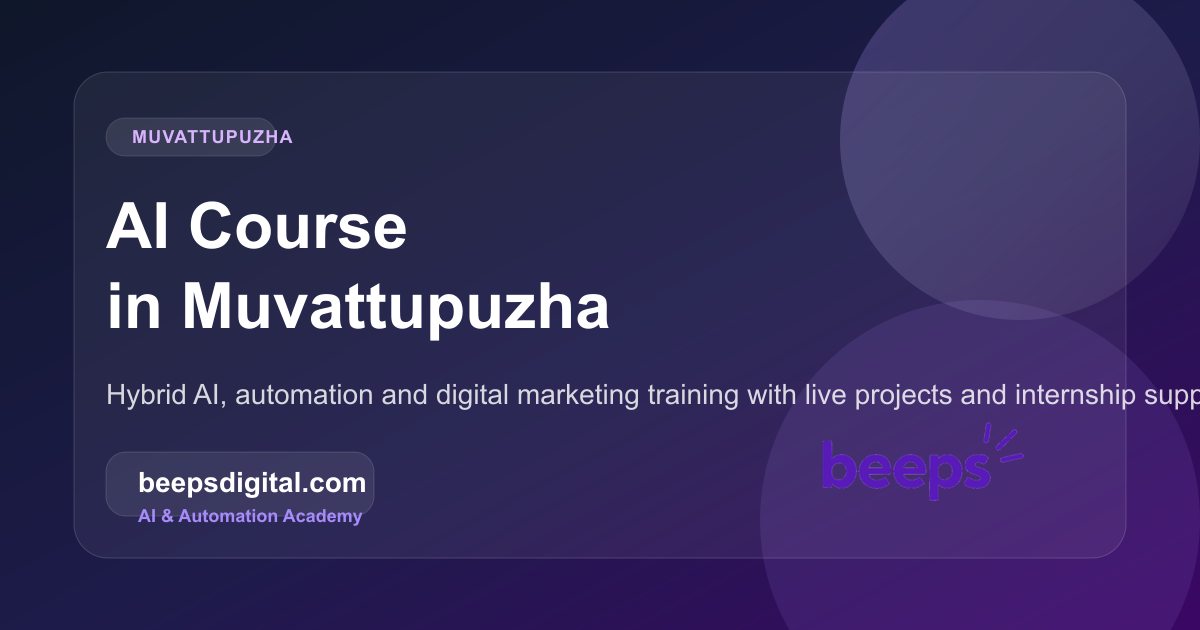 AI course for Muvattupuzha students — Beeps Digital Academy